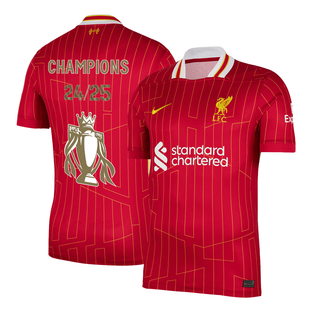 Liverpool Home Soccer Jersey Red - CHAMPIONS 24/25