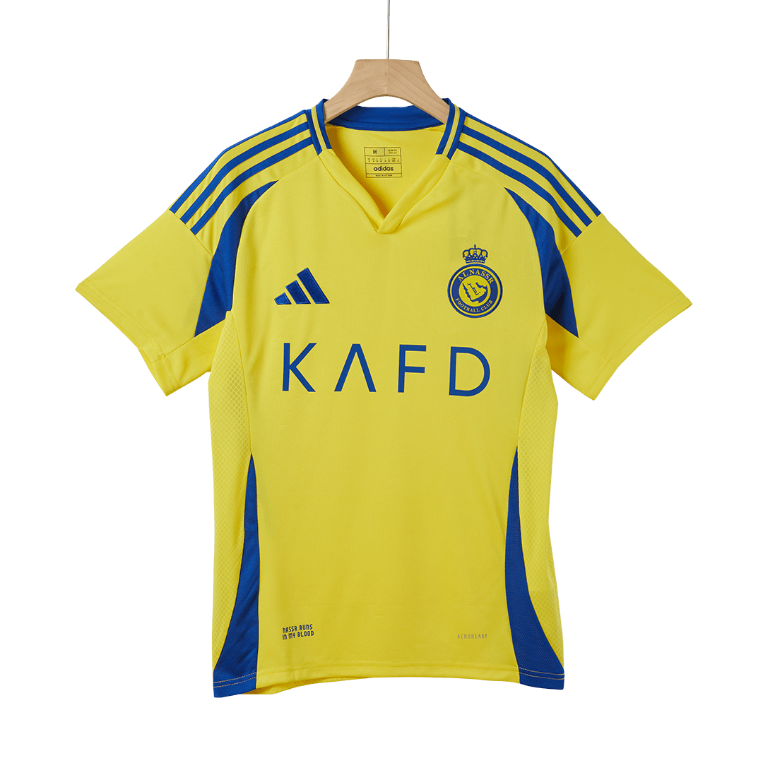 Al Nassr Home Soccer Jersey Kit(Jersey+Shorts) 2024/25