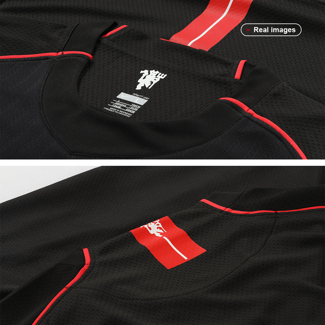 Camiseta retro de visitante de fútbol para hombre del Manchester United RONALDO #7 2007/08