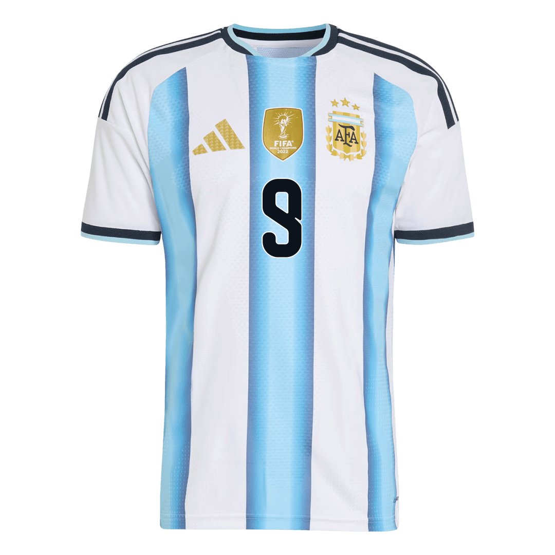 J.ÁLVAREZ #9 Argentina Home Player Version Jersey World Cup 2026
