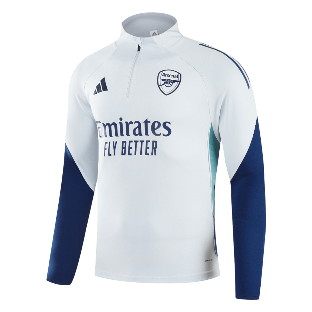 Arsenal 1/4 Zip Tracksuit 2025/26 White