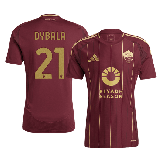 DYBALA #21 Roma Soccer Jersey Home Custom Shirt 2024/25