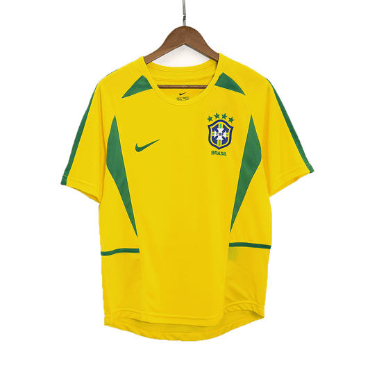 Retro 2002/03 Brazil Home Soccer Jersey