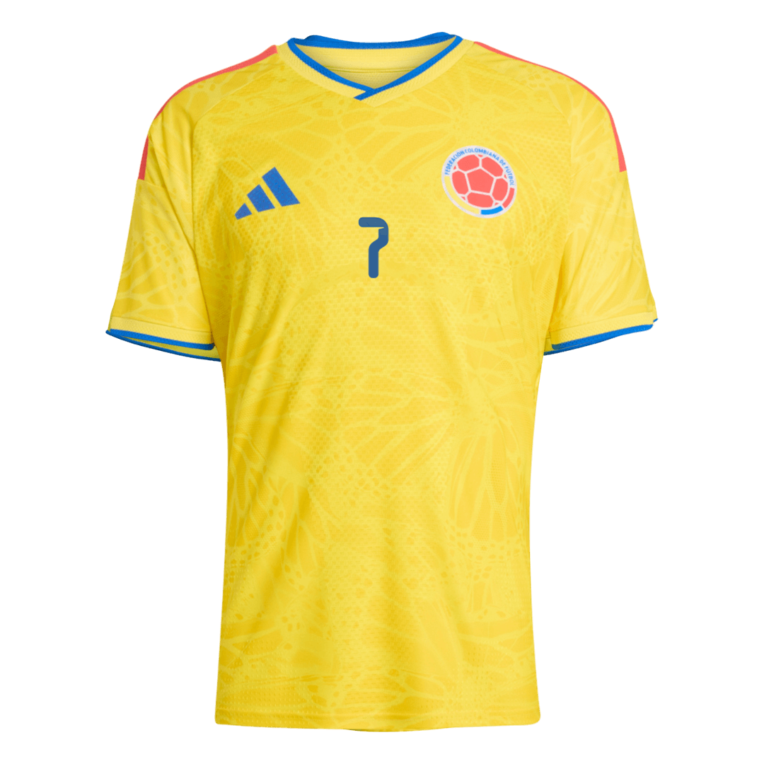 LUIS DíAZ #7 Colombia Home Player Version Jersey World Cup 2026
