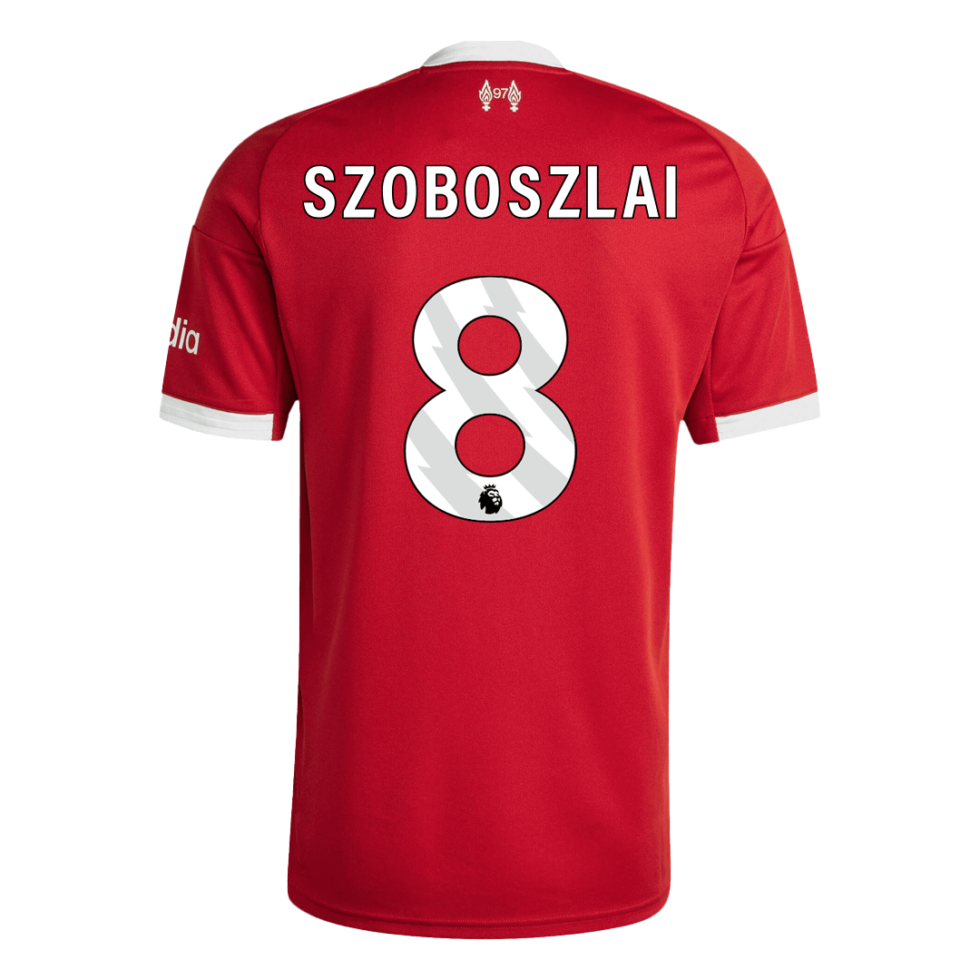 SZOBOSZLAI #8 Liverpool Home Soccer Jersey 2025/26