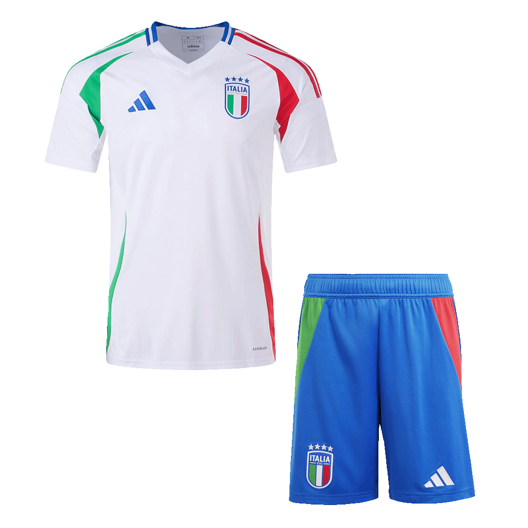Italy Away Soccer Jersey Kit(Jersey+Shorts) Euro 2024