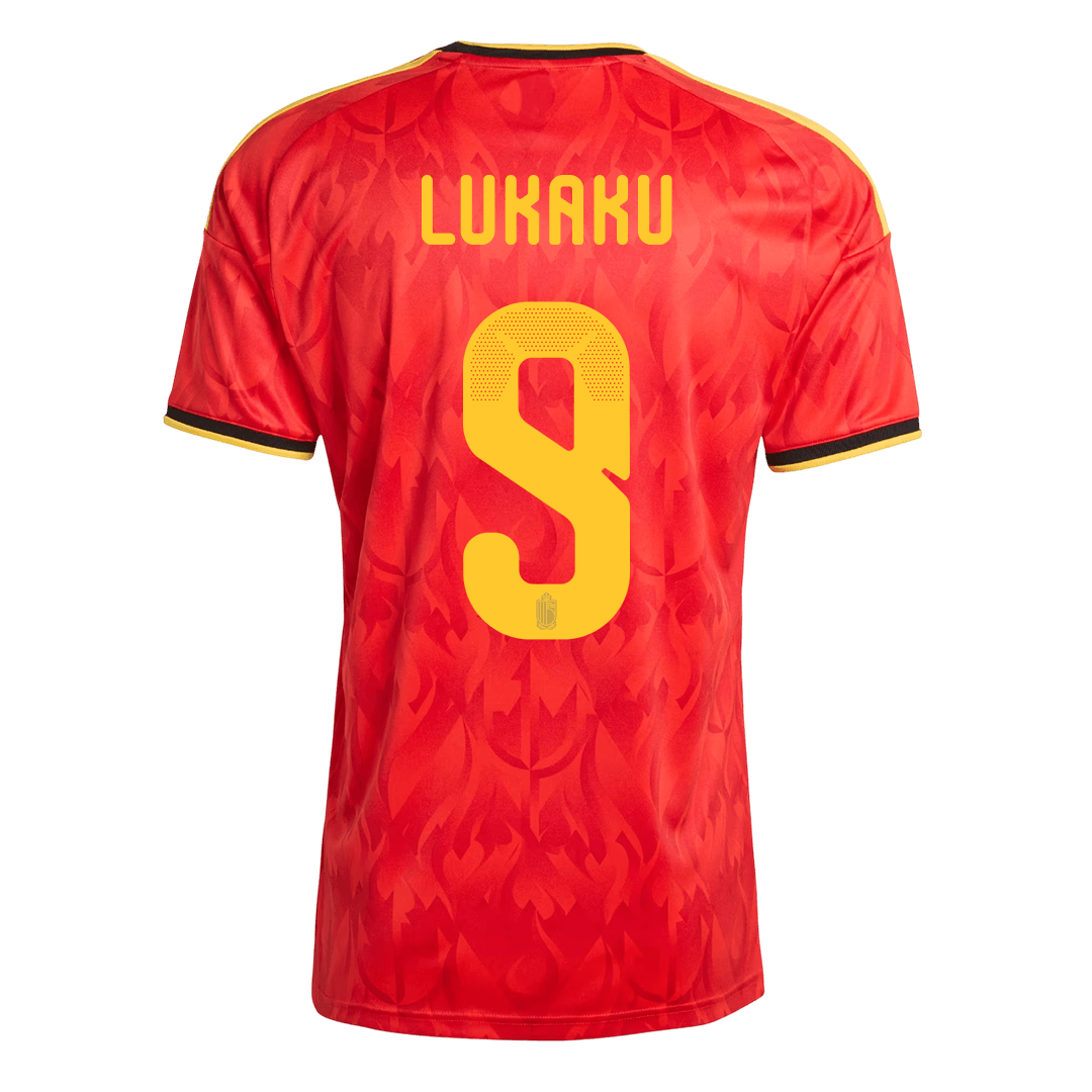 LUKAKU #9 Belgium Home Soccer Jersey World Cup 2026