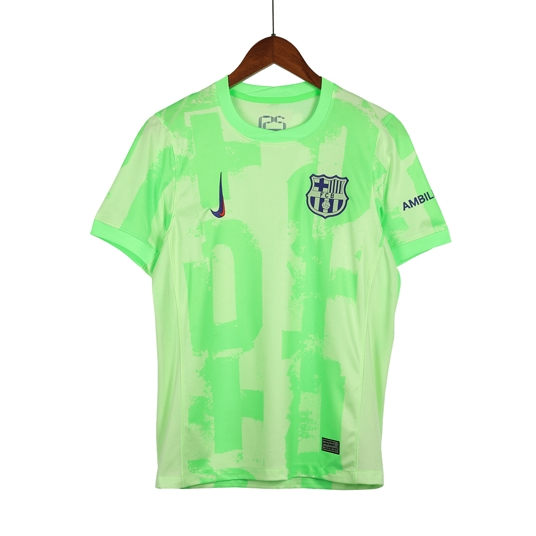 Barcelona Third Away soccer jersey 2024/25 - Spotify Logo Without Text