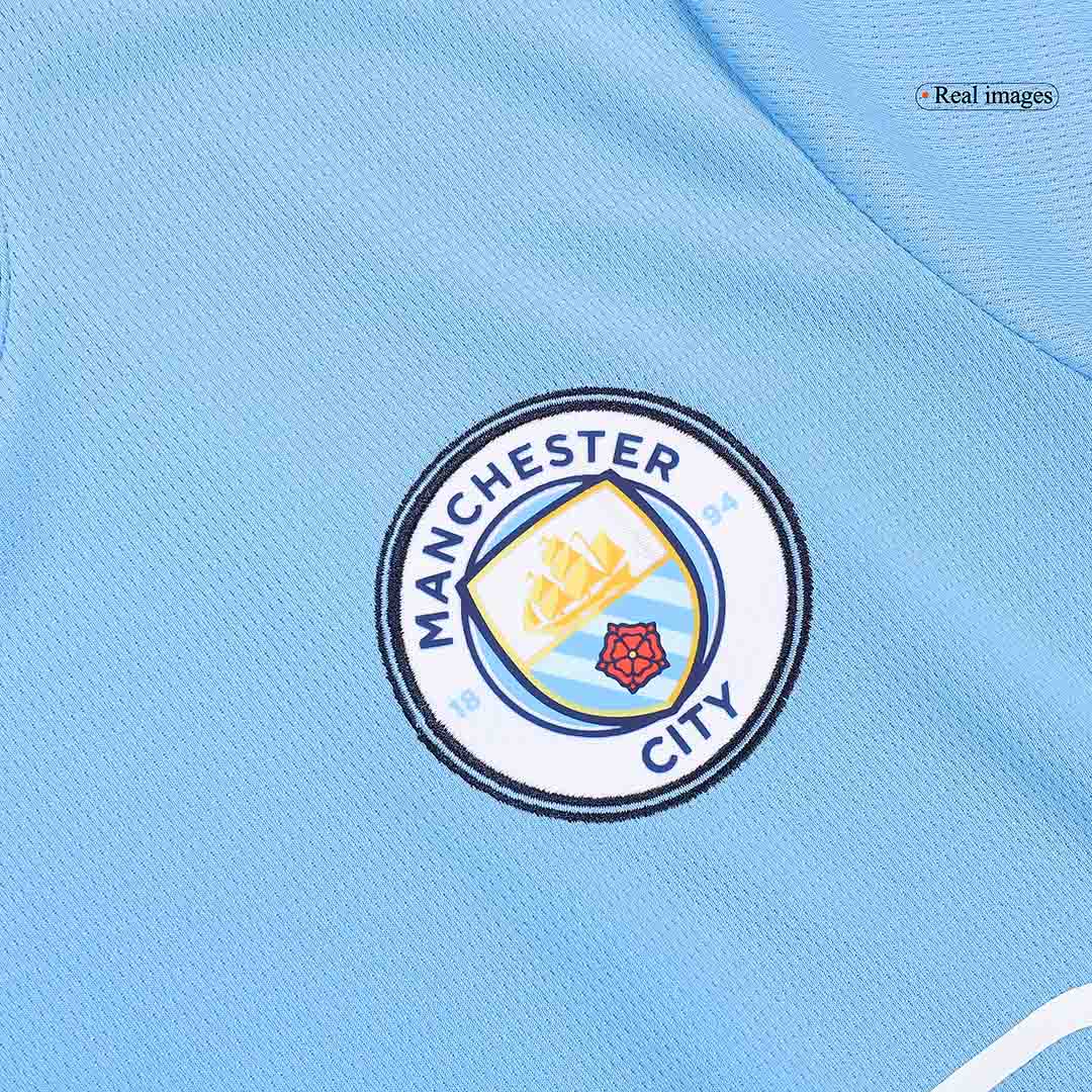 DE BRUYNE #17 Manchester City Home soccer jersey 2024/25 - UCL