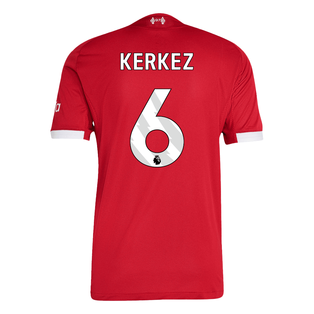 KERKEZ #6 Liverpool Home Authentic Soccer Jersey 2025/26