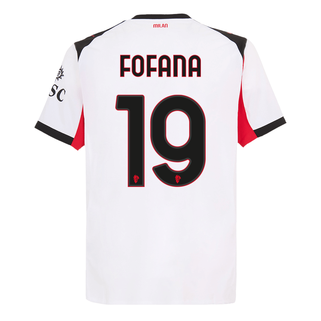 FOFANA #19 AC Milan Away Authentic Soccer Jersey 2025/26
