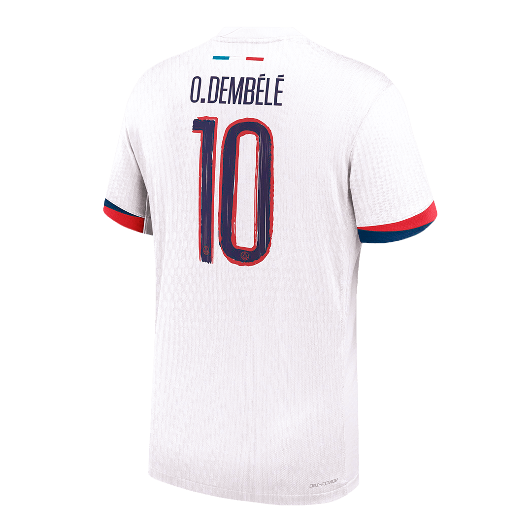 PSG Authentic O.DEMBÉLÉ #10 Soccer Jersey PSG Away Shirt 2024/25 - UCL