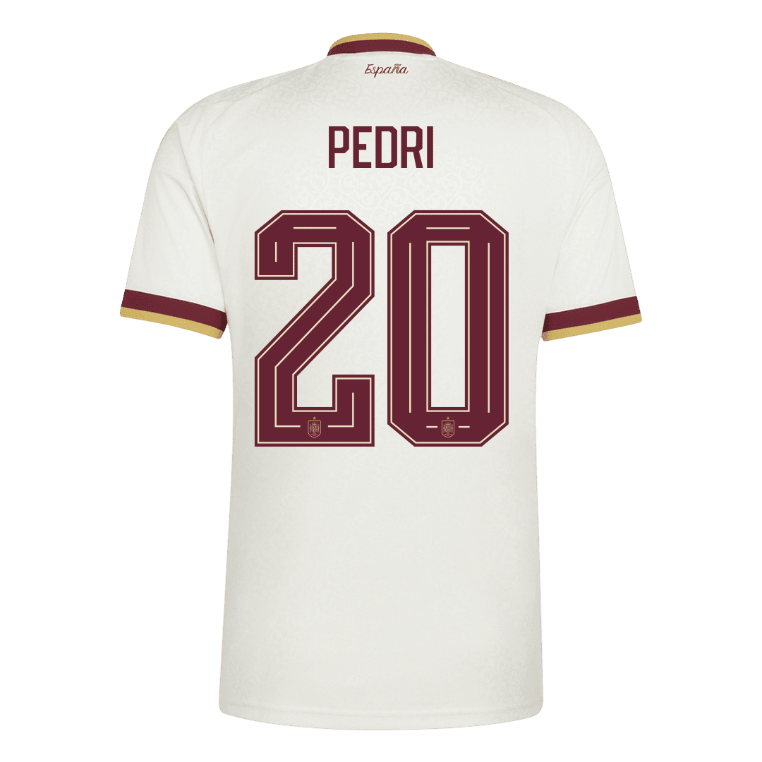 PEDRI #20 Spain Away Soccer Jersey World Cup 2026
