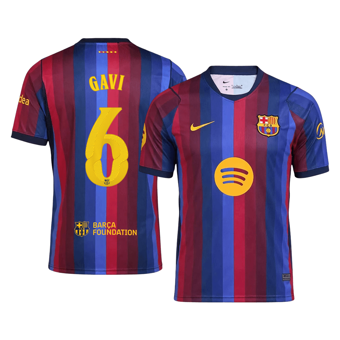 GAVI #6 Barcelona Home Soccer Jersey 2026/27 -UCL