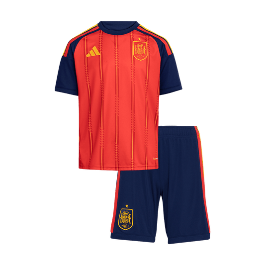 Spain Home World Cup Kids Soccer Jerseys Kit 2026