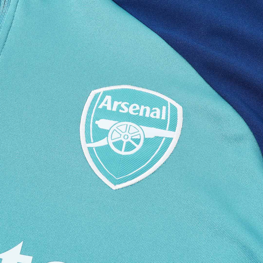 Arsenal 1/4 Zip Tracksuit 2025/26 Kids Green
