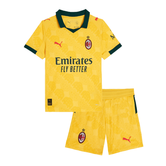 AC Milan Third Away Kids Soccer Jerseys Kit 2025/26