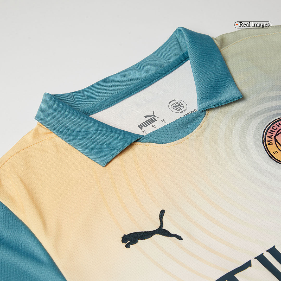 Manchester City Fourth Away Soccer Jersey Kit(Jersey+Shorts) 2024/25 - Definitely City