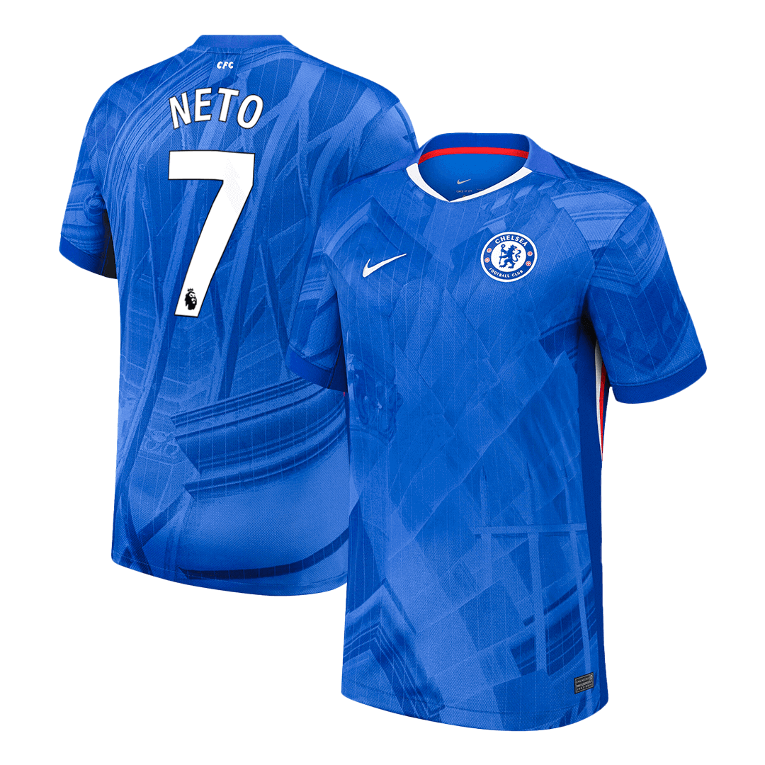 NETO #7 Chelsea Home Soccer Jersey 2025/26