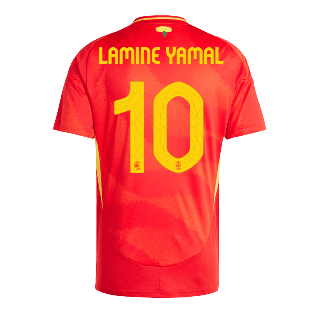 Spain Jersey Custom LAMINE YAMAL #10 Soccer Jersey Home 2024