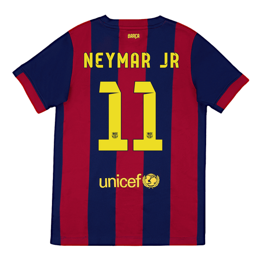 NEYMAR JR #11 Barcelona Retro-Trikot Heim-Fußballtrikot 2014/15