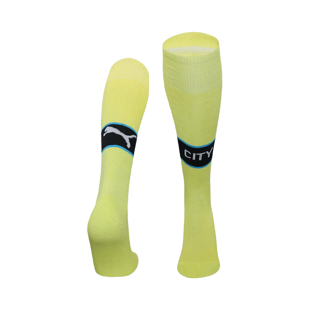 Manchester City Away Soccer Socks 2024/25 Kids