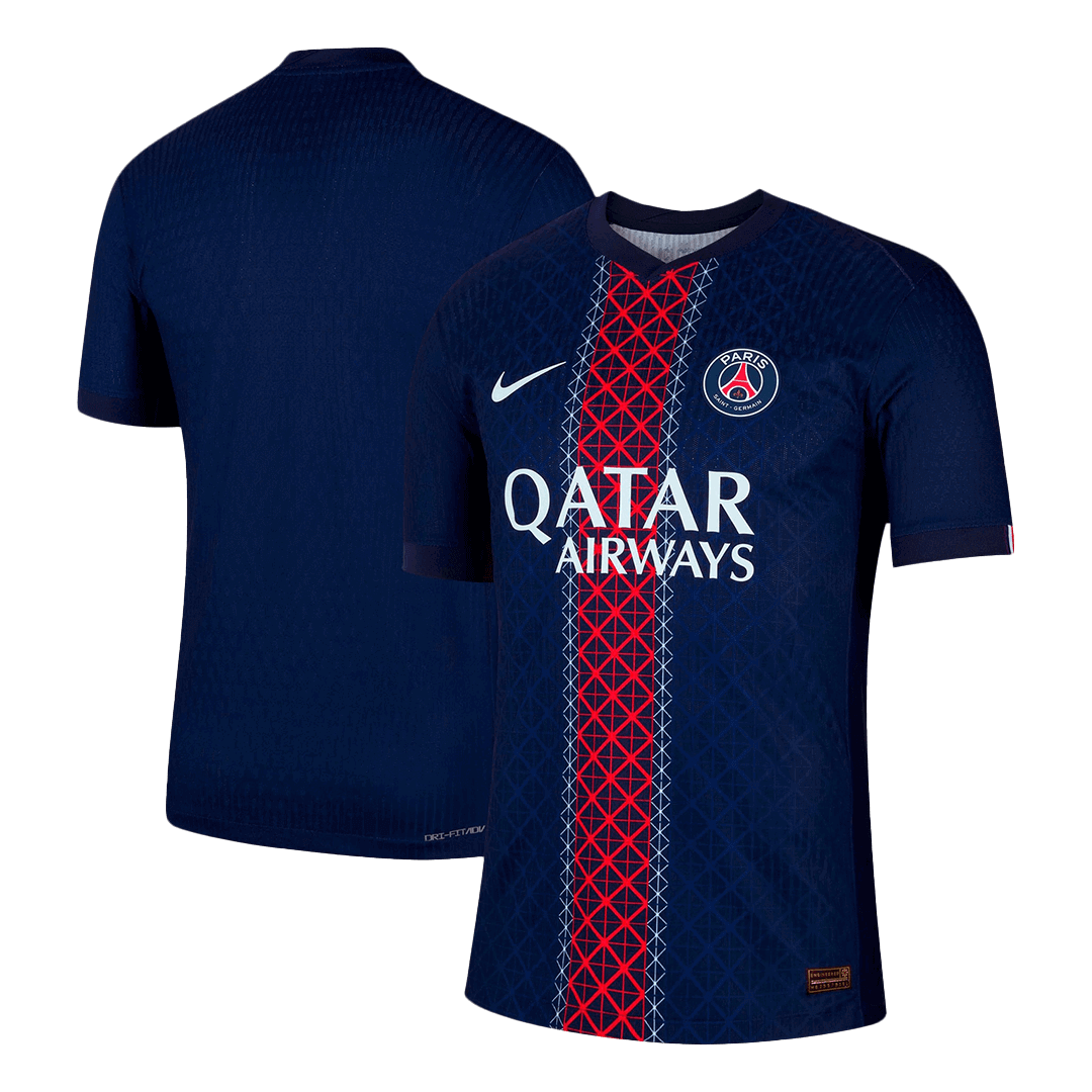 Authentisches PSG-Trikot, individuelles Fußballtrikot, Heimtrikot 2025/26