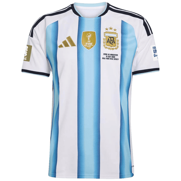 Argentina Home Soccer Jersey World Cup 2026 - Final Match (With Patches)