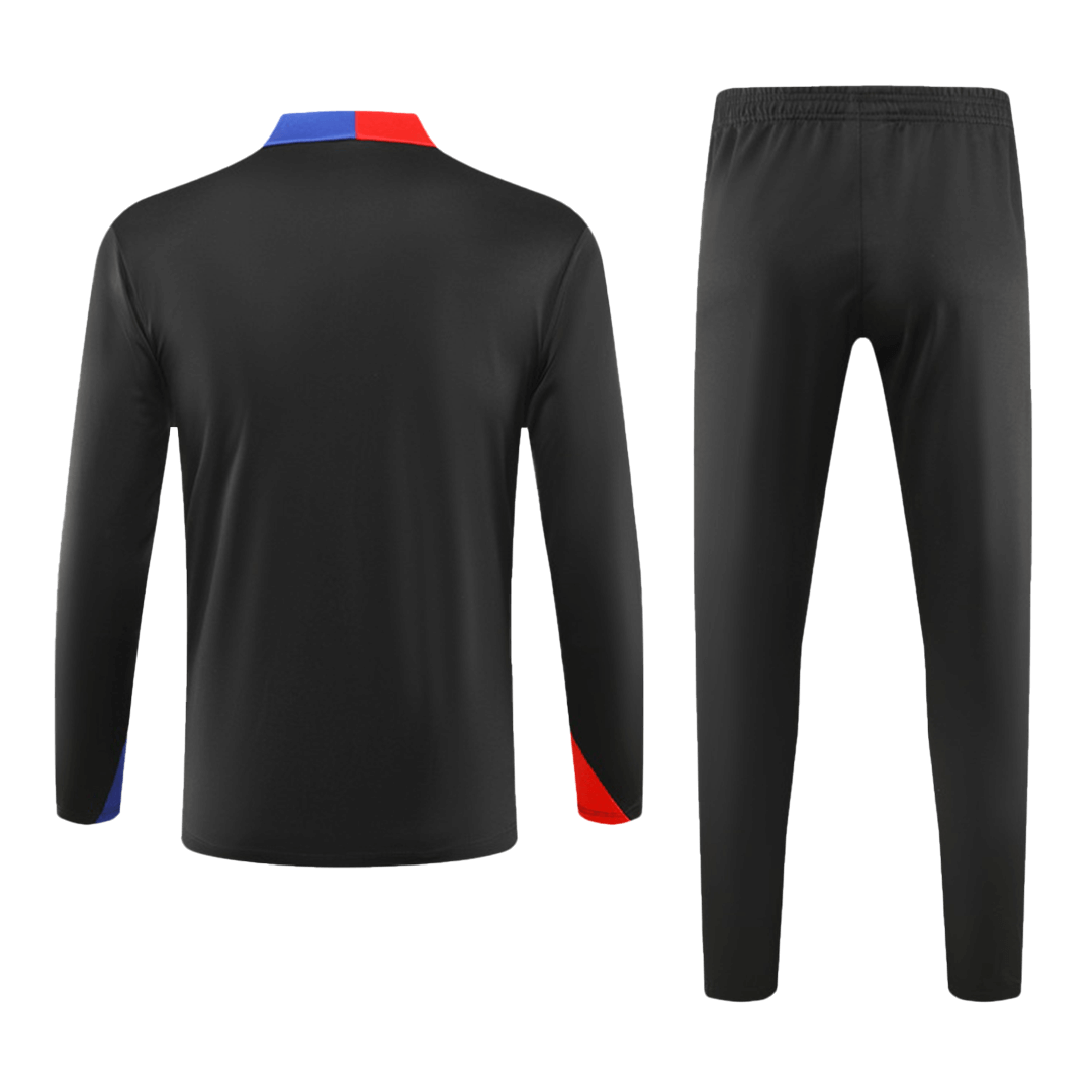 Barcelona Zipper Sweatshirt Kit(Top+Pants) 2024/25