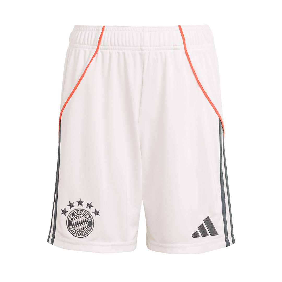 Bayern München Auswärts-Fußballtrikot-Set (Trikot + Shorts) 2025/26 Weiß