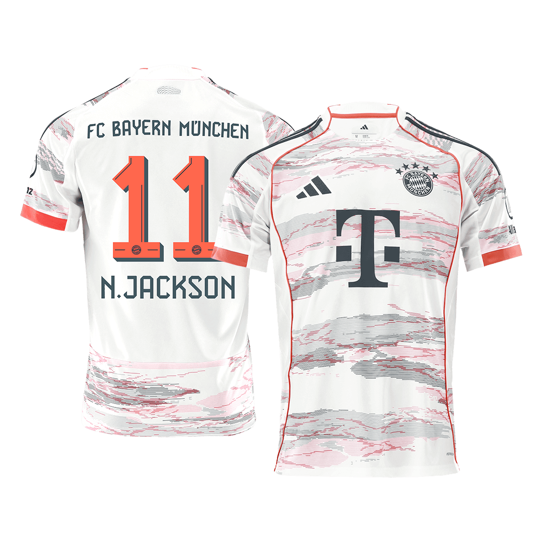N.JACKSON #11 Bayern Munich Away Soccer Jersey 2025/26