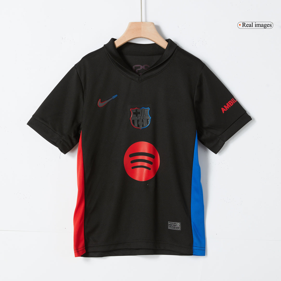 Gift-Kids Barcelona Custom Away Soccer Kits 2024/25 - Spotify Logo Without Text