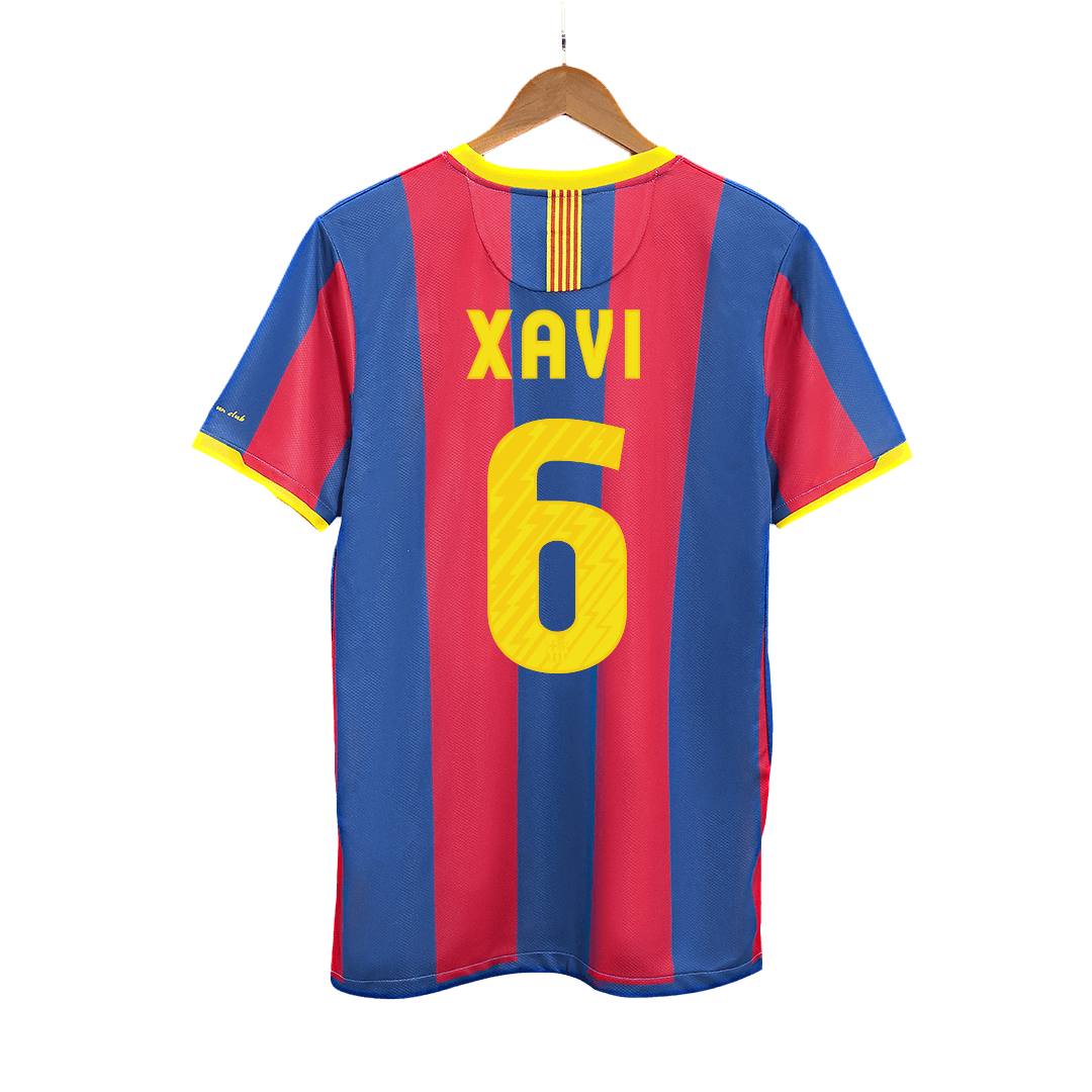 Retro Jersey XAVI #6 Barcelona Retro Jersey Home Soccer Shirt 2010/11