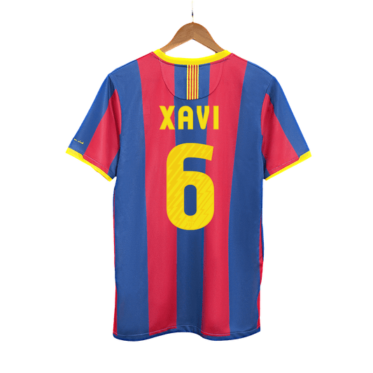 Retro Jersey XAVI #6 Barcelona Retro Jersey Home Soccer Shirt 2010/11