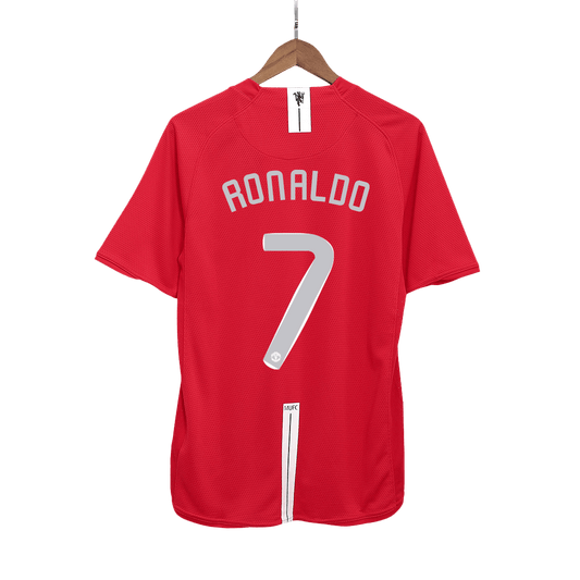 Retro Jersey RONALDO #7 Manchester United Retro Jersey Home Soccer Shirt 2007/08 - UCL Final