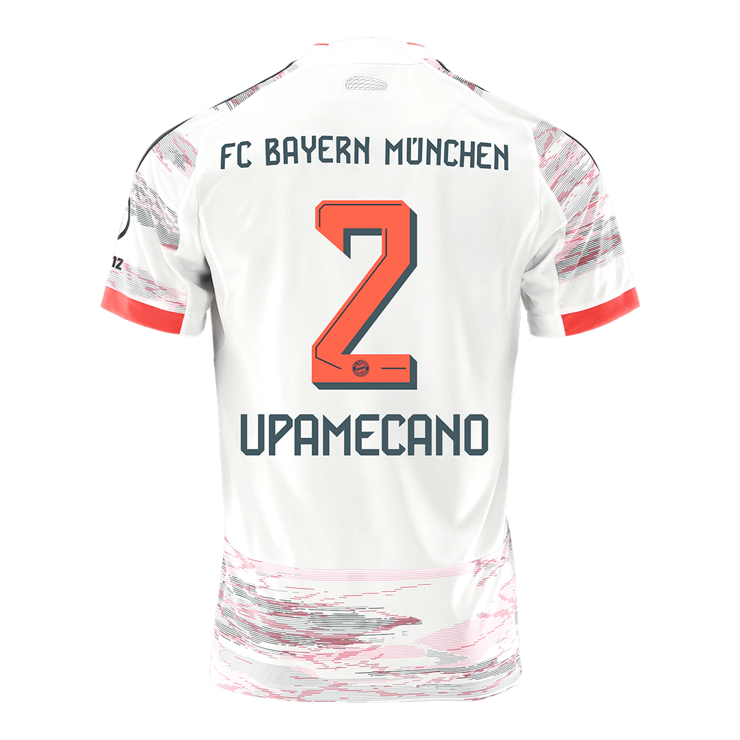 UPAMECANO #2 Bayern Munich Away Soccer Jersey 2025/26