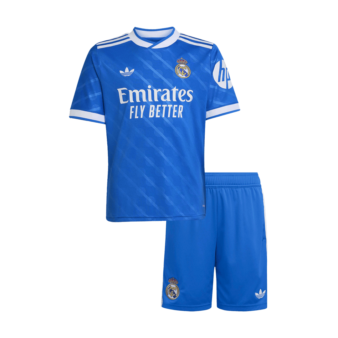 Real Madrid Third Away Kids Soccer Jerseys Kit 2025/26