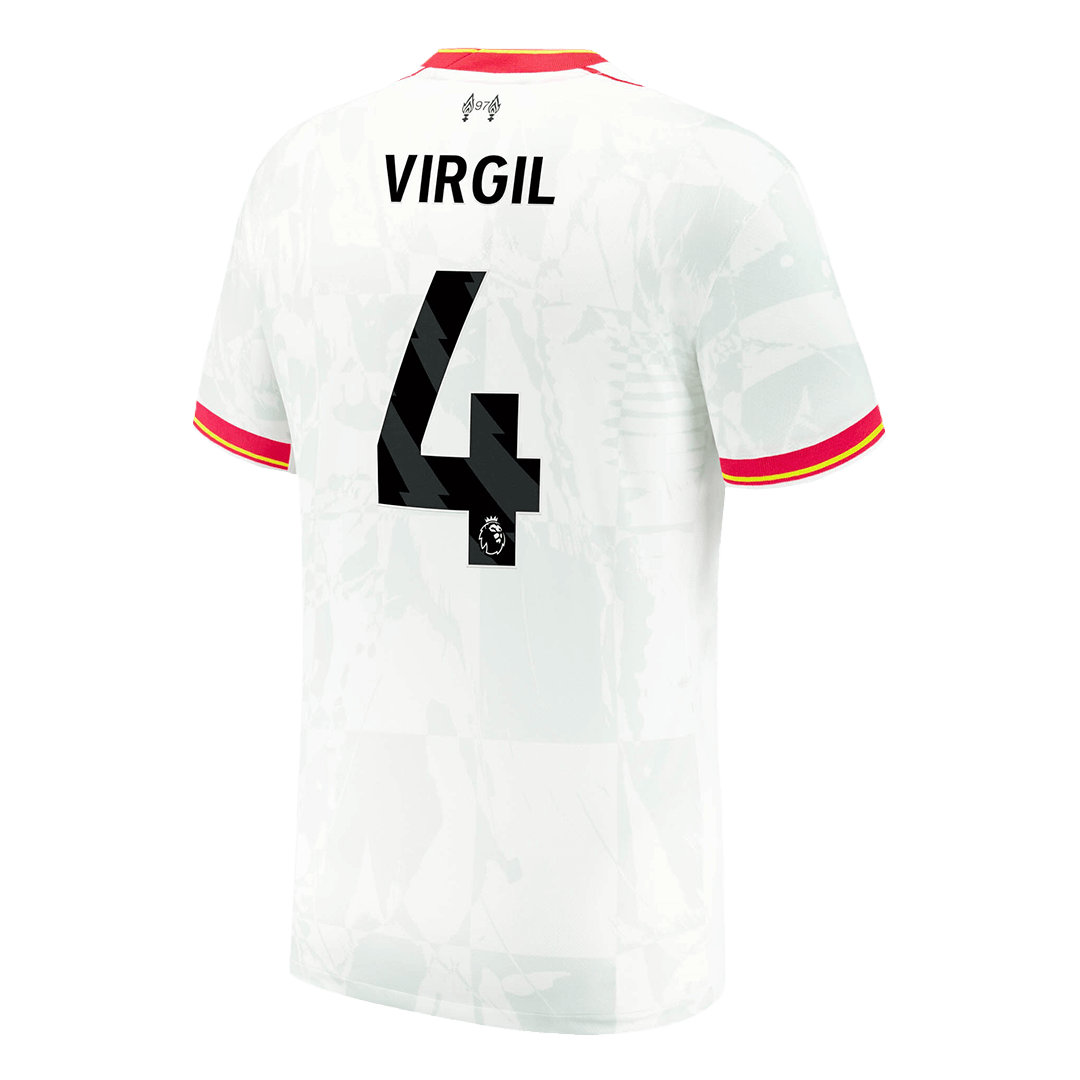 VIRGIL #4 Liverpool Soccer Jersey Third Away Custom Shirt 2024/25