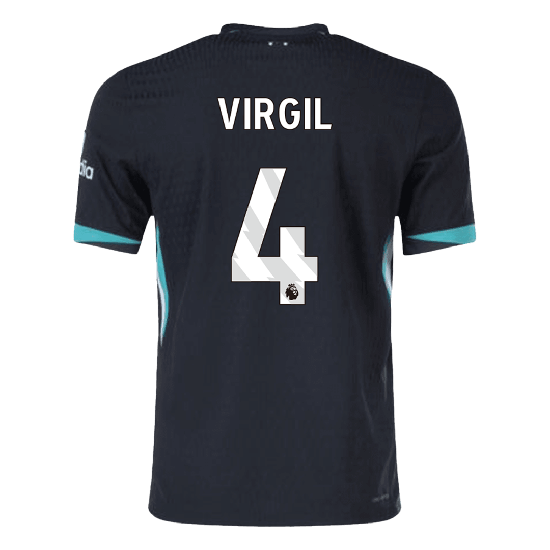 Authentic VIRGIL #4 Soccer Jersey Liverpool Away Shirt 2024/25