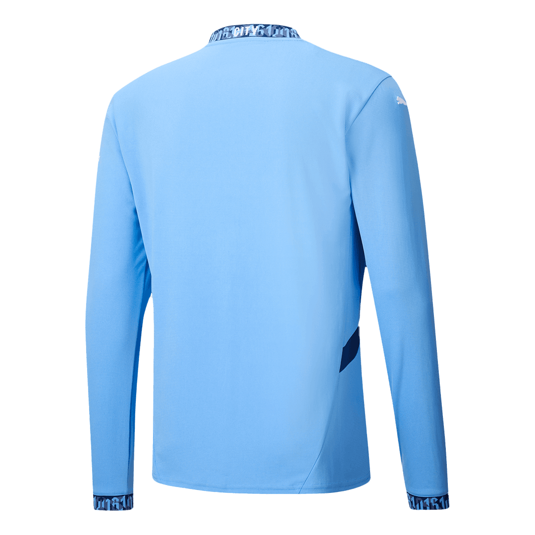 Manchester City Home Long Sleeve soccer jersey 2024/25