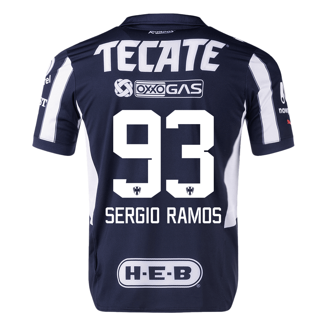 Authentic  #93 SERGIO RAMO SSoccer Jersey Monterrey Home Shirt 2024/25