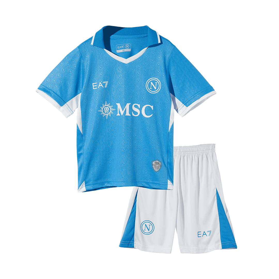 Kid's Napoli Home Soccer Jersey Kit(Jersey+Shorts) 2024/25
