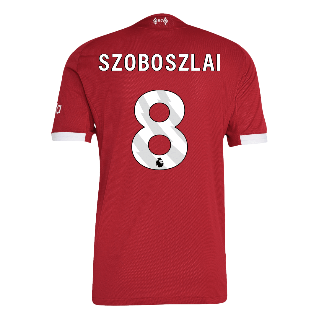 SZOBOSZLAI #8 Liverpool Home Authentic Soccer Jersey 2025/26