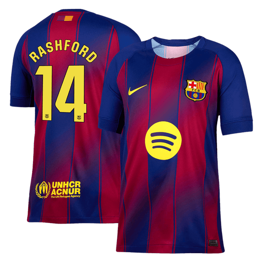 Camiseta de fútbol local del Barcelona RASHFORD #14 2025/26