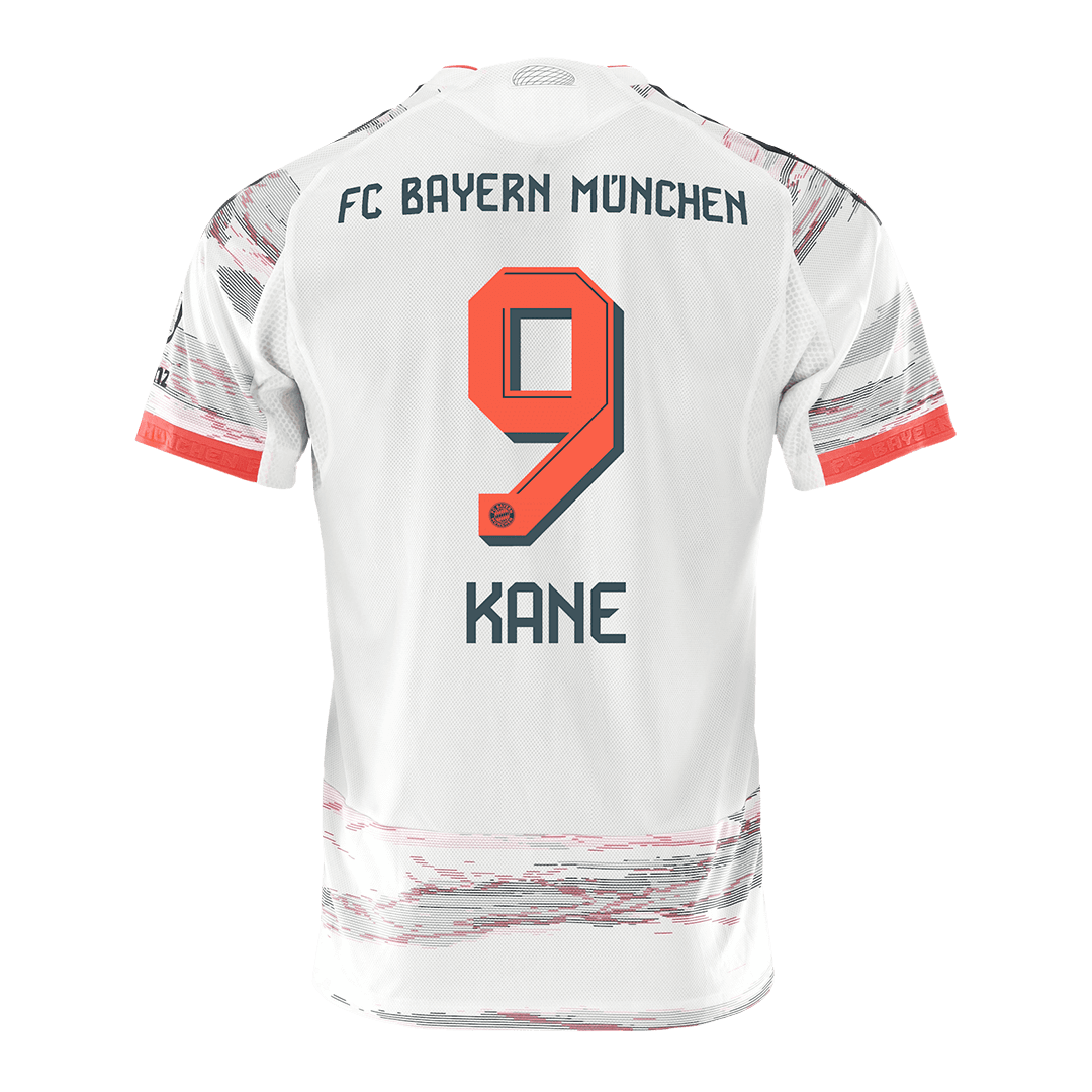 Authentic KANE #9 Bayern Munich Away Soccer Jersey 2025/26 White