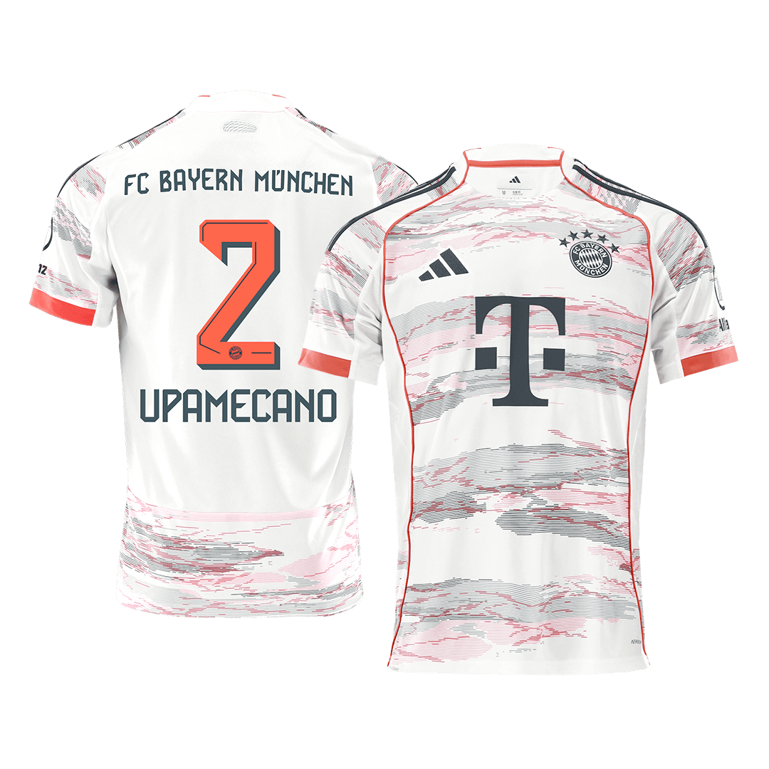 UPAMECANO #2 Bayern Munich Away Soccer Jersey 2025/26