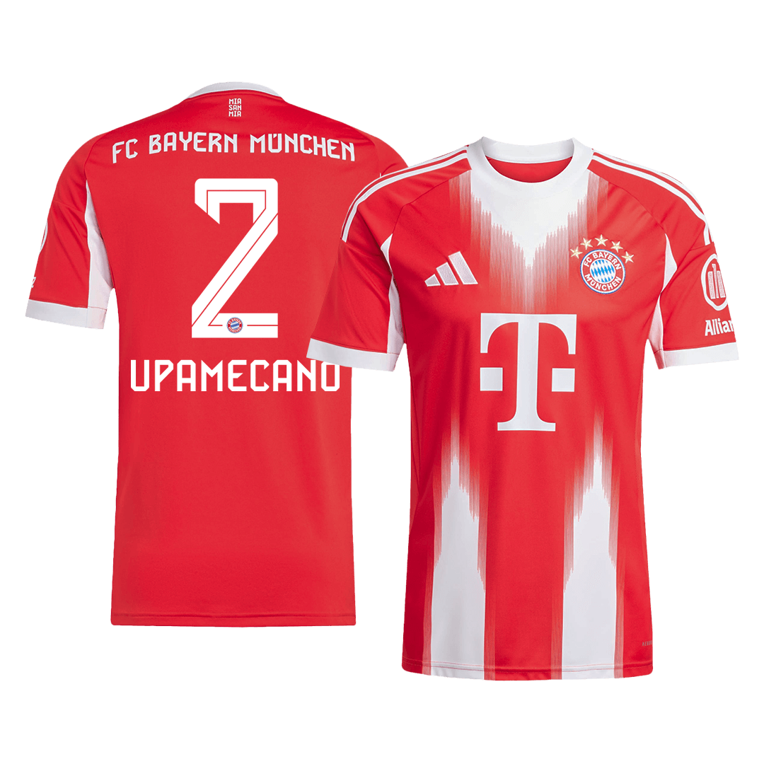 UPAMECANO #2 Bayern Munich Home Soccer Jersey 2025/26