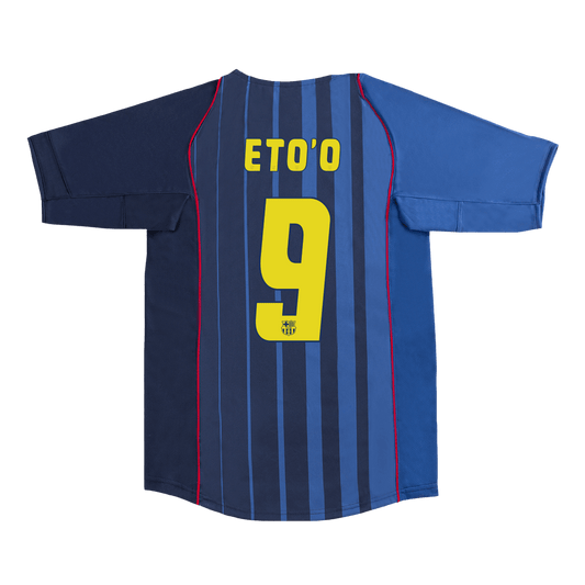 Retro Jersey ETO'O #9 Barcelona Retro Jersey Away Soccer Shirt 2004/05
