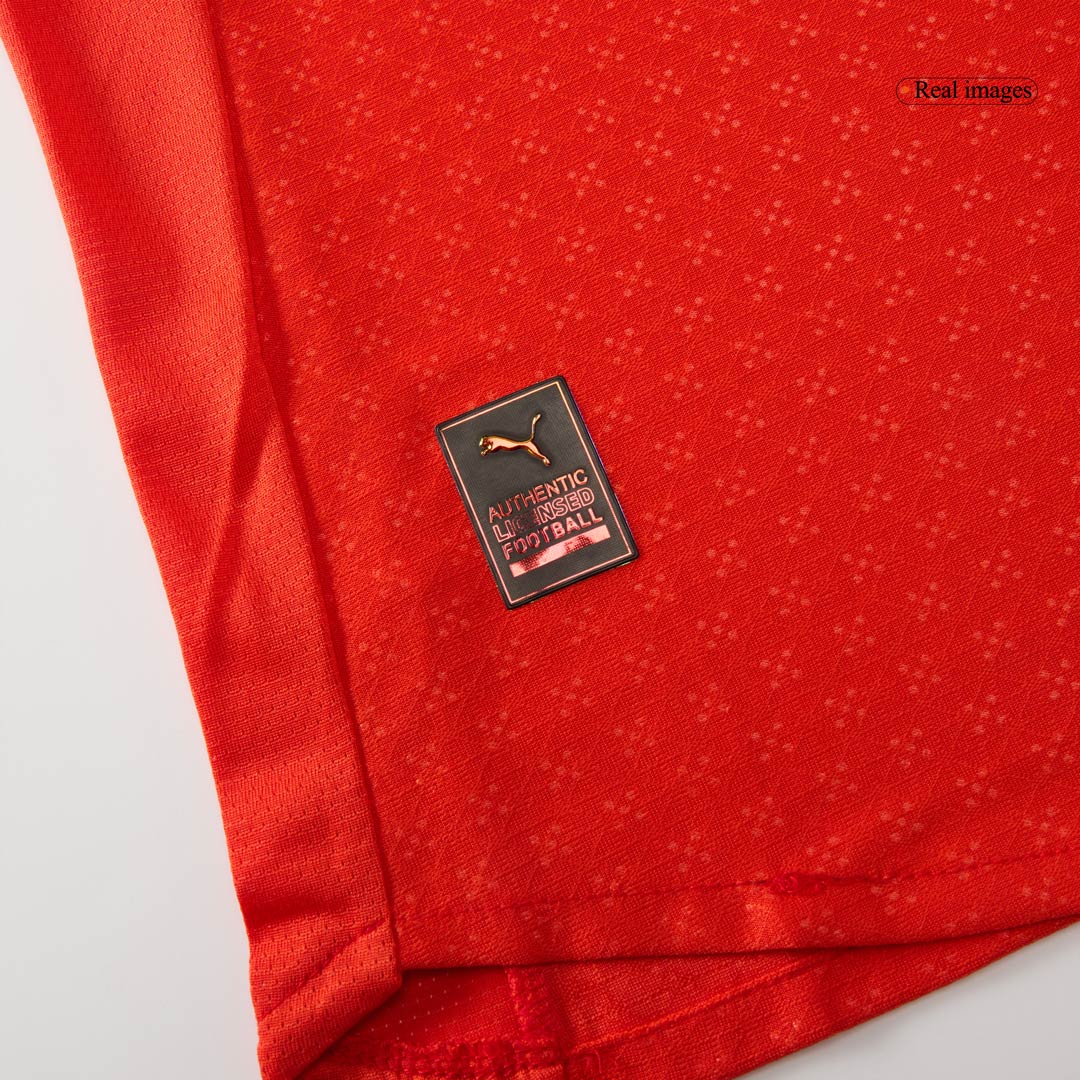 Camiseta de fútbol local auténtica de Portugal 2025, roja