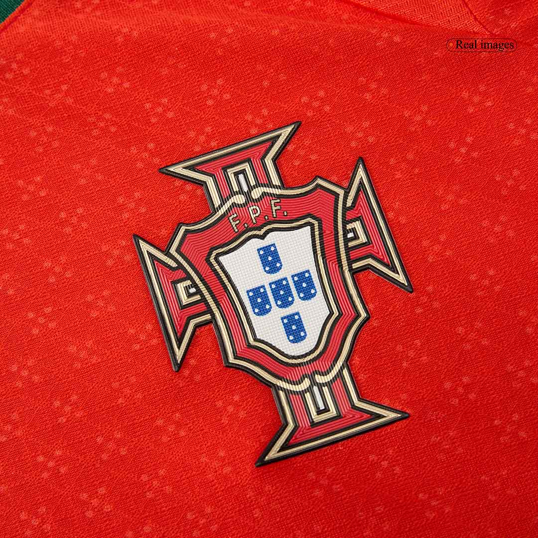 Camiseta de fútbol local auténtica de Portugal 2025, roja